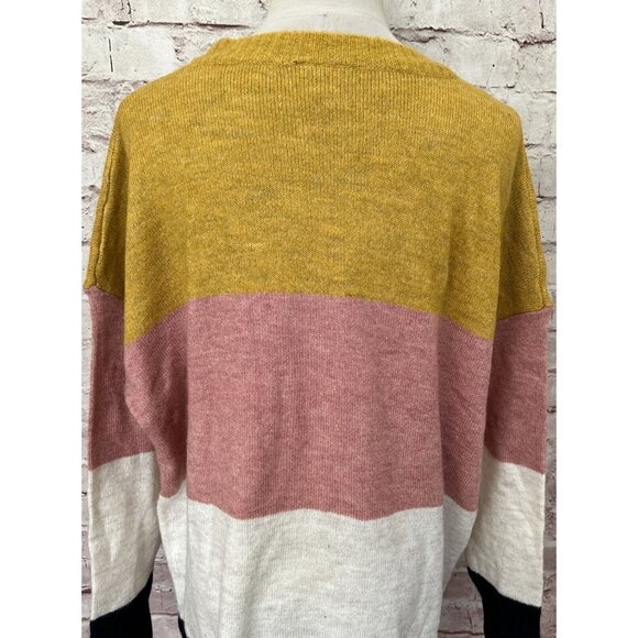 ESMARA Womens Color Block Relaxed Fit Tunic Sweater Size Large  12/14 NEW - Picture 3 of 4